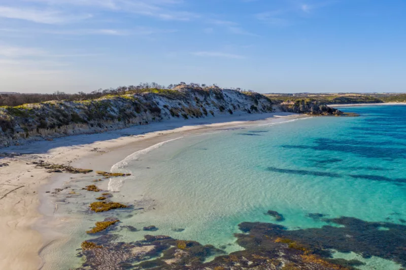 vivonne bay drone shot