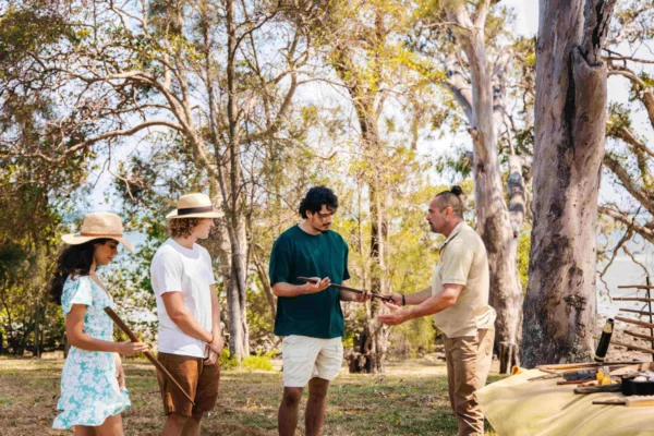 Matt Burns welcomes Goompi Trail participants