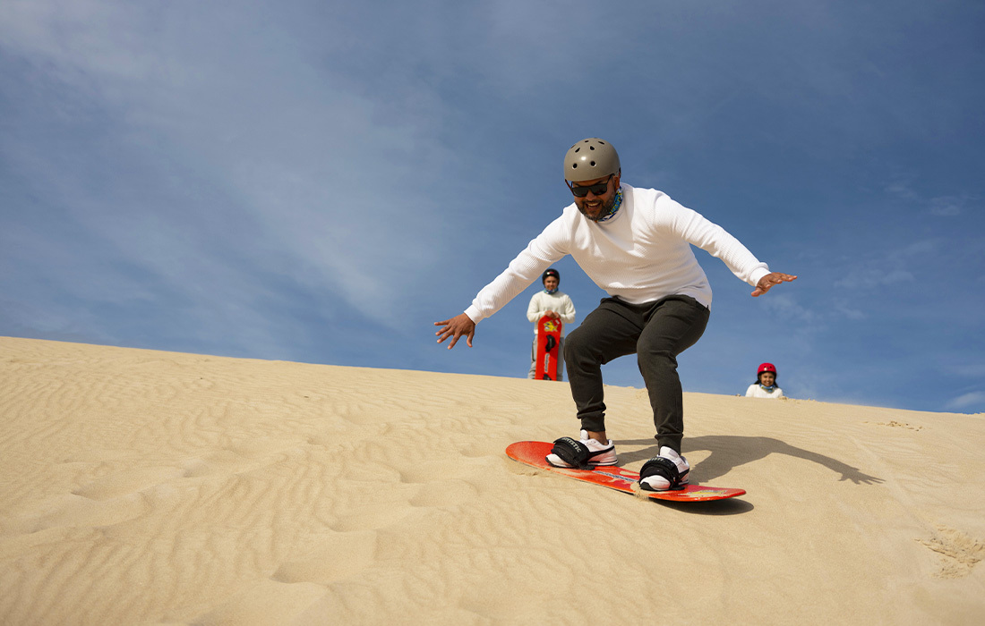 Sandboarding at Little Sahara
