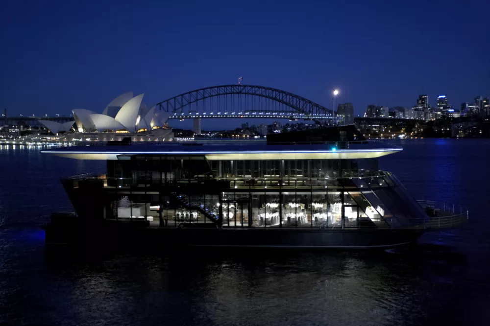 SS Starship night harbour