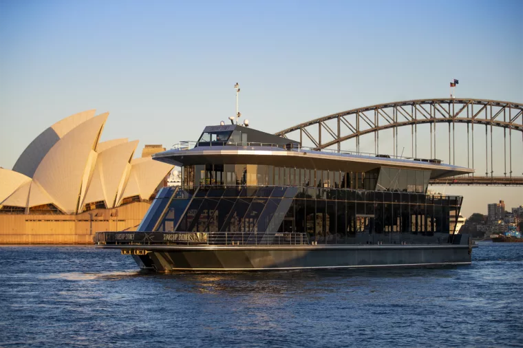 Starship Sydney by the Sydney Harbour Bridge and Opera House