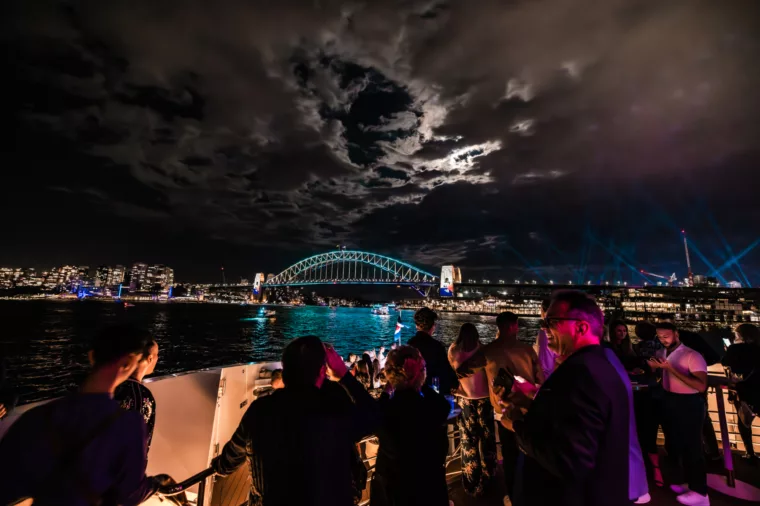 Nighttime on decks